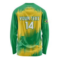 Custom Brasil Rugby 2025 Long Sleeve Shirt Go Champions Yaras - Wonder Print Shop