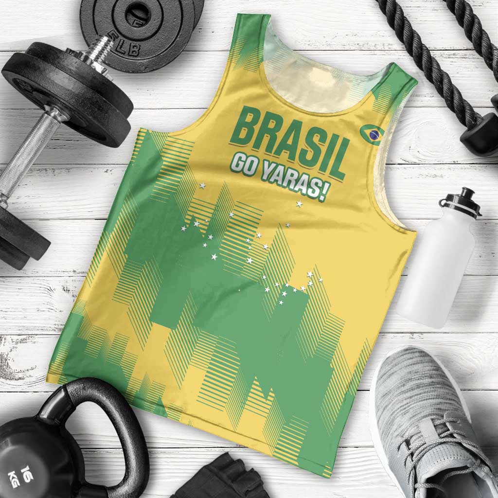 Custom Brasil Rugby 2025 Men Tank Top Go Champions Yaras - Wonder Print Shop