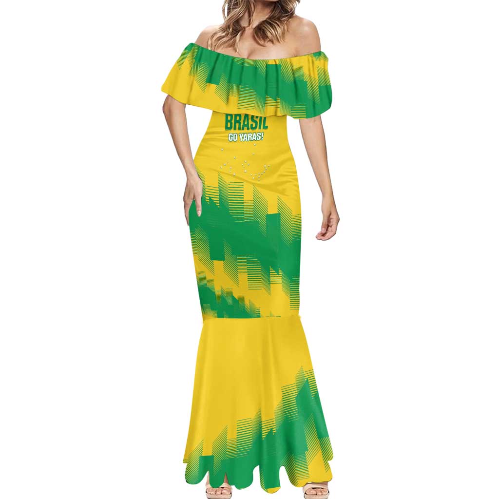 Custom Brasil Rugby 2025 Mermaid Dress Go Champions Yaras - Wonder Print Shop