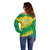 Custom Brasil Rugby 2025 Off Shoulder Sweater Go Champions Yaras - Wonder Print Shop
