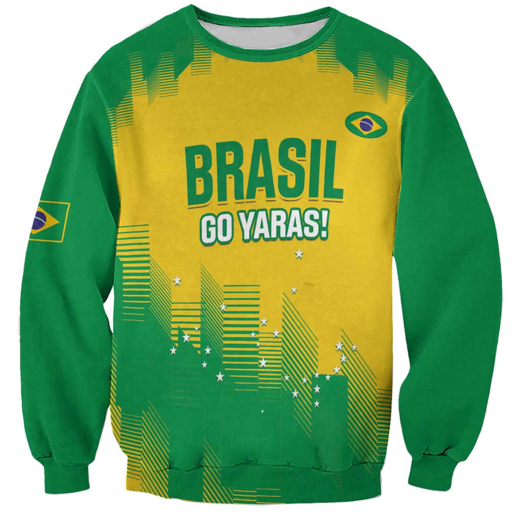 Custom Brasil Rugby 2025 Sweatshirt Go Champions Yaras - Wonder Print Shop