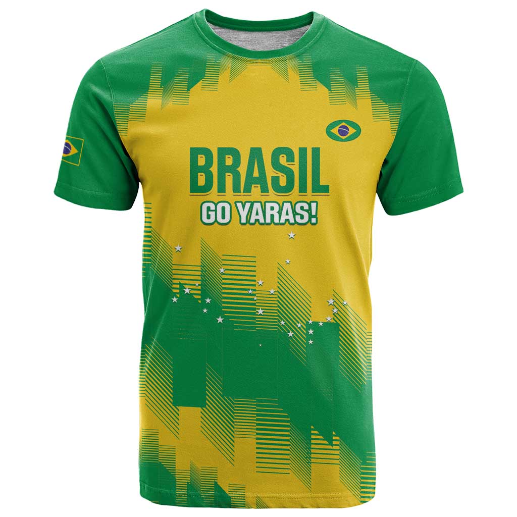 Custom Brasil Rugby 2025 T Shirt Go Champions Yaras - Wonder Print Shop