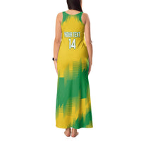 Custom Brasil Rugby 2025 Tank Maxi Dress Go Champions Yaras - Wonder Print Shop