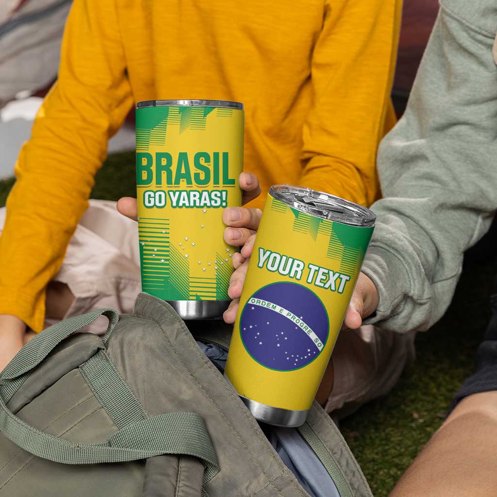 Custom Brasil Rugby 2025 Tumbler Cup Go Champions Yaras - Wonder Print Shop