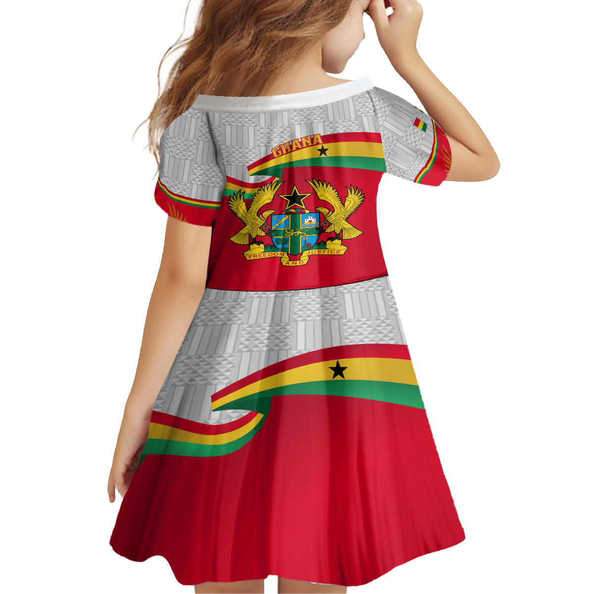 Ghana Independence Day Family Matching Summer Maxi Dress and Hawaiian Shirt Gana Map Happy 67 Years Anniversary - Wonder Print Shop