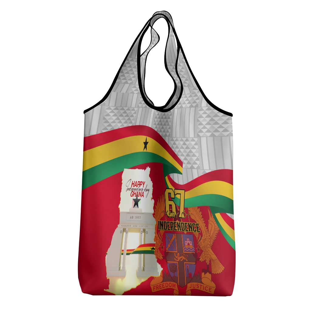 Ghana Independence Day Grocery Bag Gana Map Happy 67 Years Anniversary