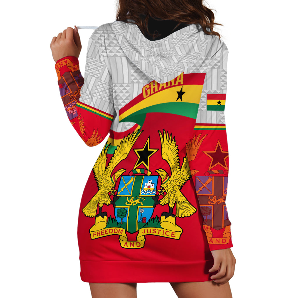 Ghana Independence Day Hoodie Dress Gana Map Happy 67 Years Anniversary - Wonder Print Shop