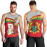 Ghana Independence Day Men Tank Top Gana Map Happy 67 Years Anniversary - Wonder Print Shop