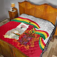 Ghana Independence Day Quilt Gana Map Happy 67 Years Anniversary - Wonder Print Shop