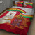 Ghana Independence Day Quilt Bed Set Gana Map Happy 67 Years Anniversary