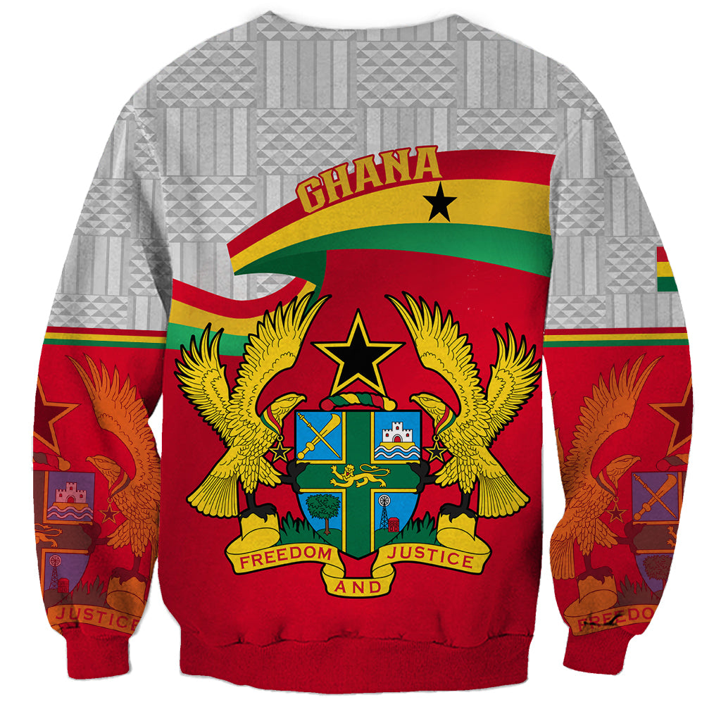 Ghana Independence Day Sweatshirt Gana Map Happy 67 Years Anniversary - Wonder Print Shop