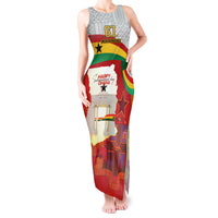 Ghana Independence Day Tank Maxi Dress Gana Map Happy 67 Years Anniversary - Wonder Print Shop