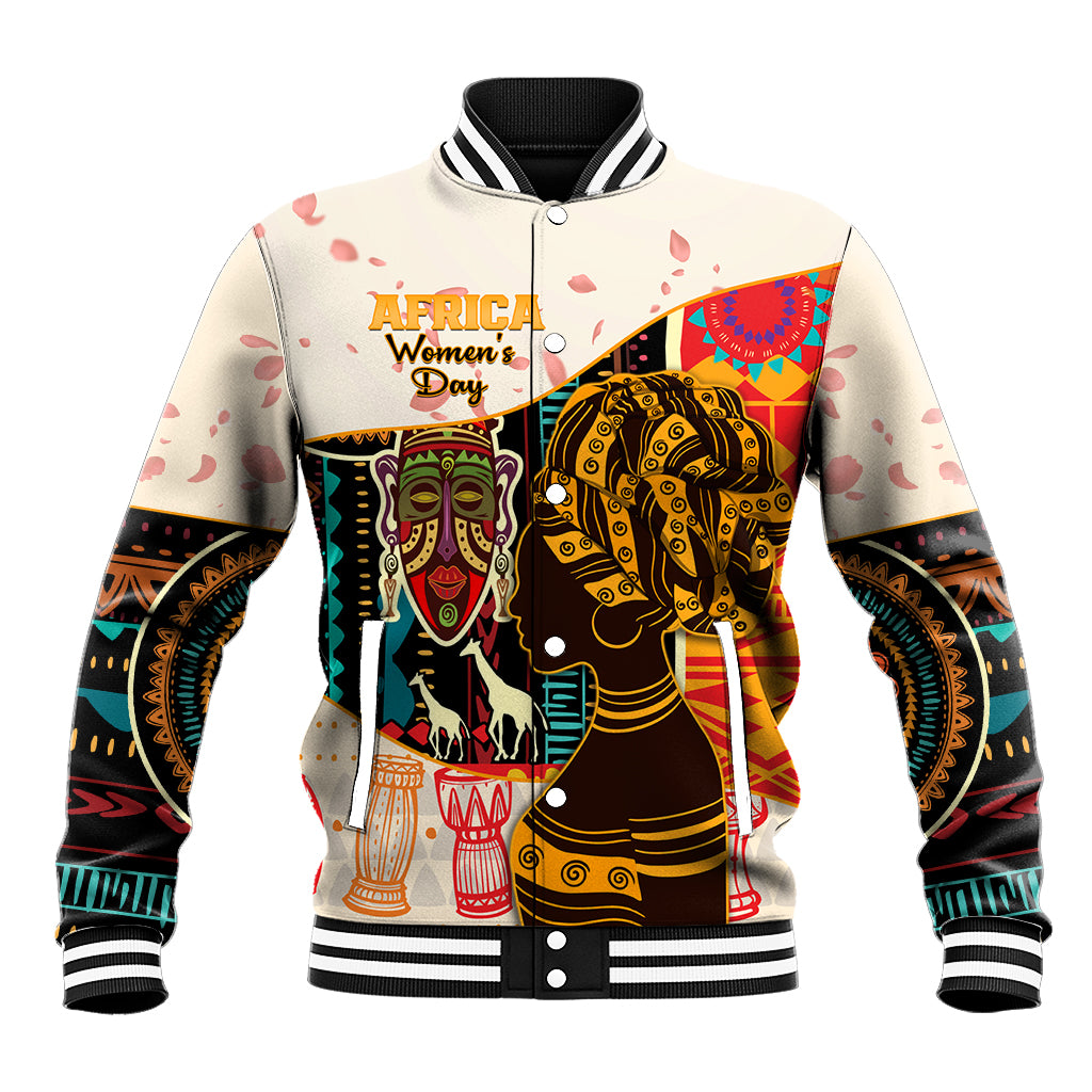 Africa International Women Day Baseball Jacket African Pattern - Wonder Print Shop