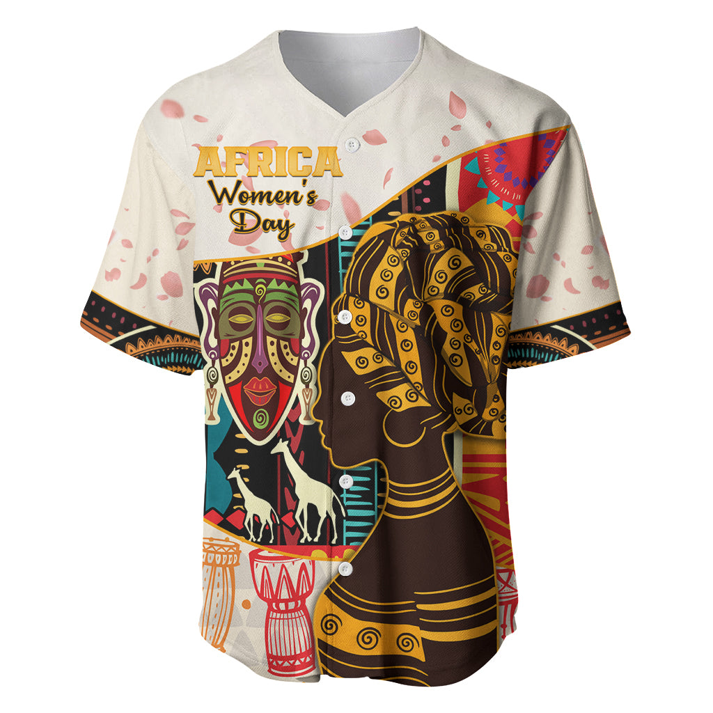 Africa International Women Day Baseball Jersey African Pattern - Wonder Print Shop
