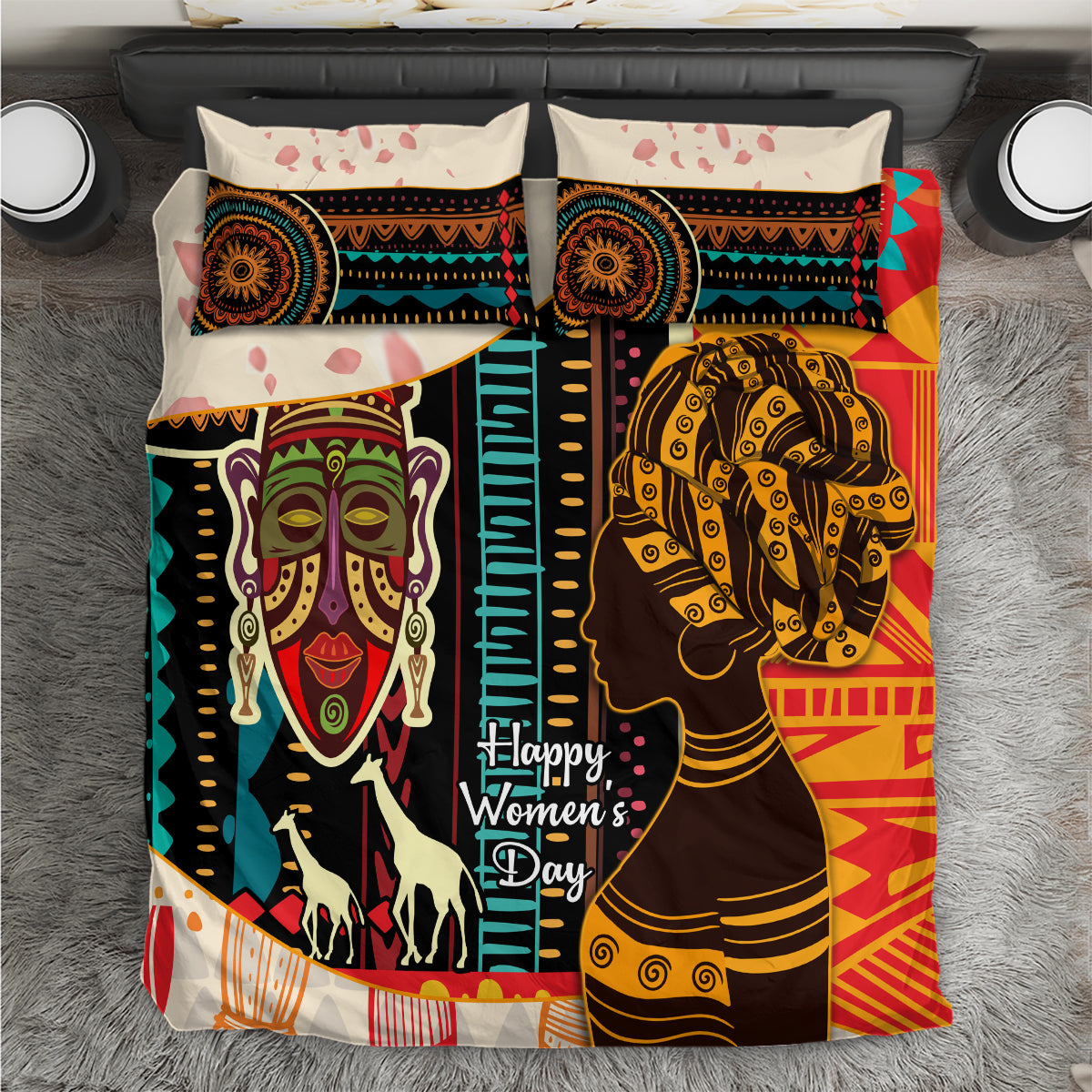 Africa International Women Day Bedding Set African Pattern - Wonder Print Shop