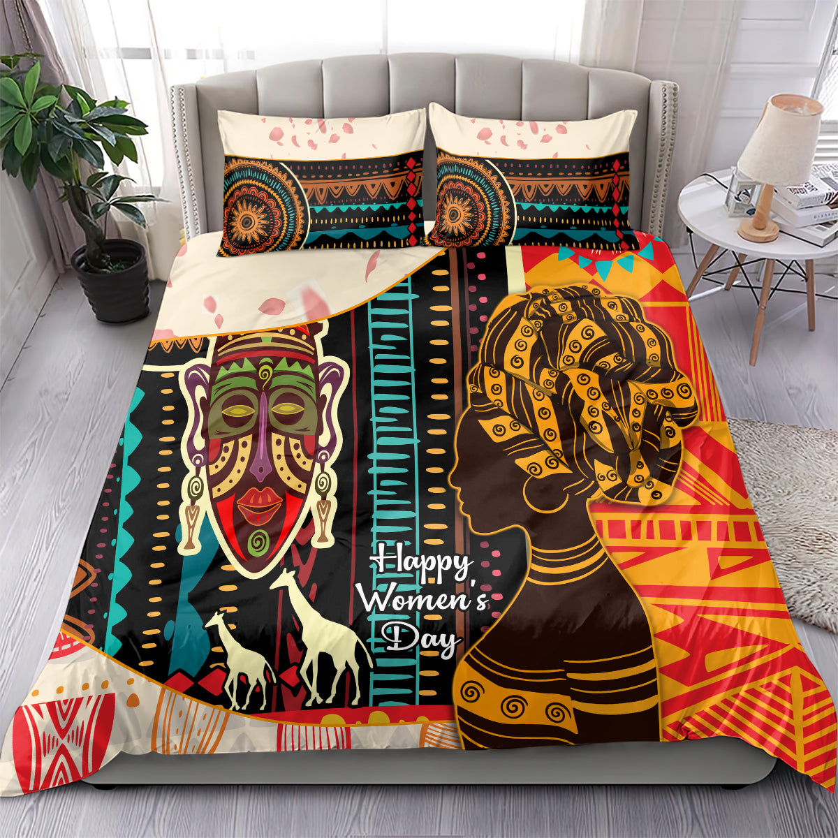 Africa International Women Day Bedding Set African Pattern - Wonder Print Shop