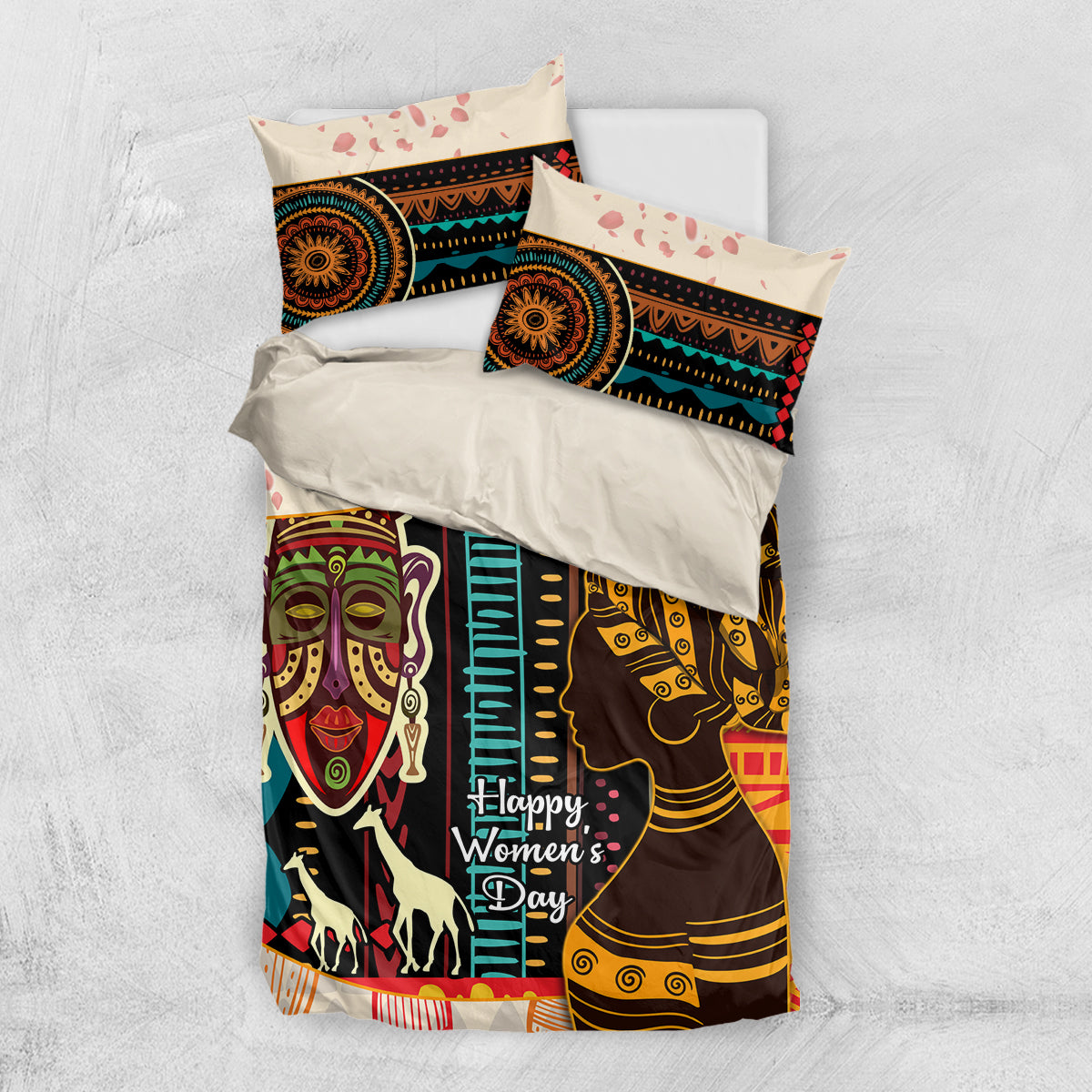 Africa International Women Day Bedding Set African Pattern - Wonder Print Shop