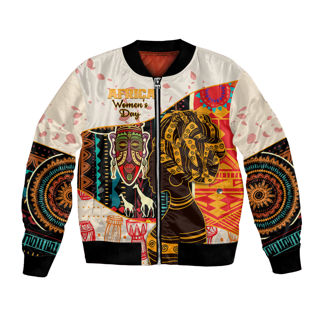 Africa International Women Day Bomber Jacket African Pattern - Wonder Print Shop