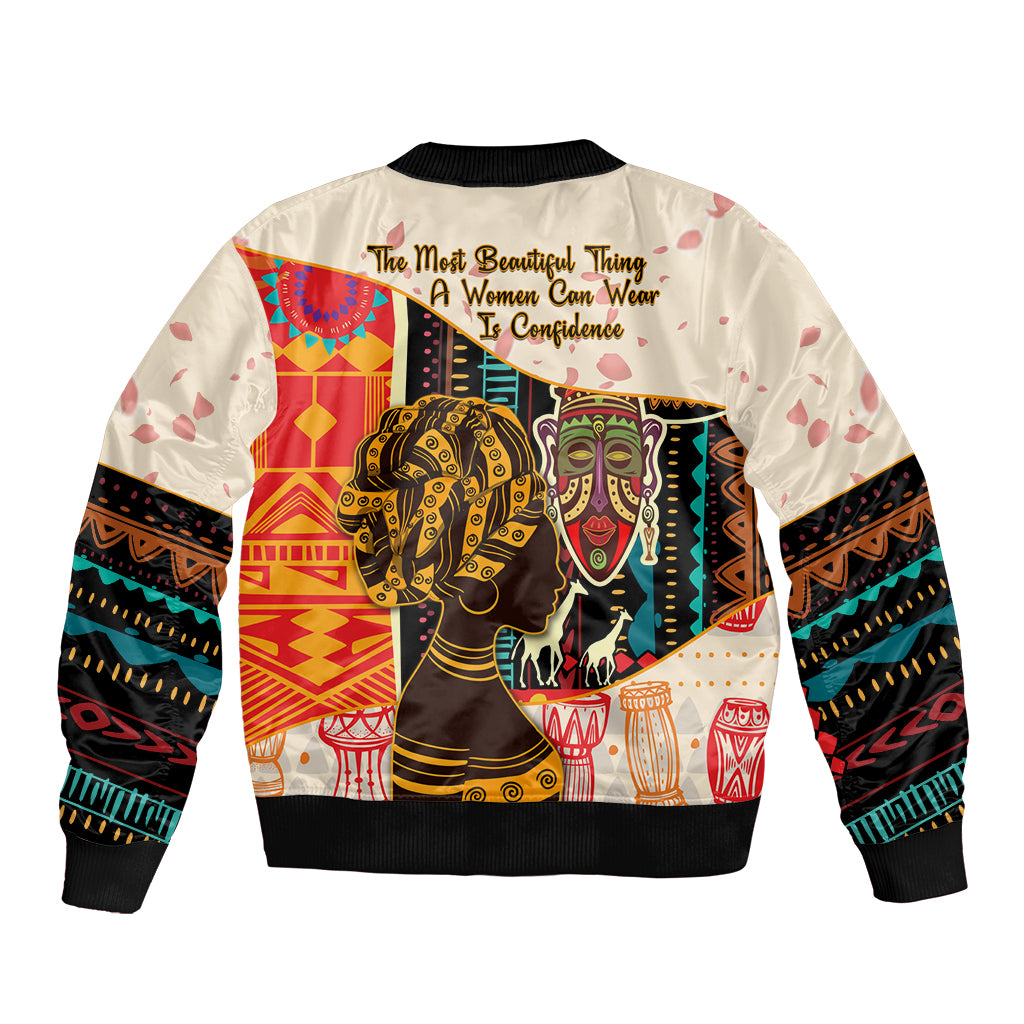 Africa International Women Day Bomber Jacket African Pattern - Wonder Print Shop