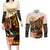 Africa International Women Day Couples Matching Long Sleeve Bodycon Dress and Long Sleeve Button Shirt African Pattern - Wonder Print Shop