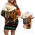 Africa International Women Day Couples Matching Off Shoulder Short Dress and Hawaiian Shirt African Pattern - Wonder Print Shop
