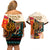 Africa International Women Day Couples Matching Off Shoulder Short Dress and Hawaiian Shirt African Pattern - Wonder Print Shop