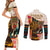 Africa International Women Day Couples Matching Short Sleeve Bodycon Dress and Long Sleeve Button Shirt African Pattern - Wonder Print Shop