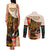 Africa International Women Day Couples Matching Tank Maxi Dress and Long Sleeve Button Shirt African Pattern - Wonder Print Shop