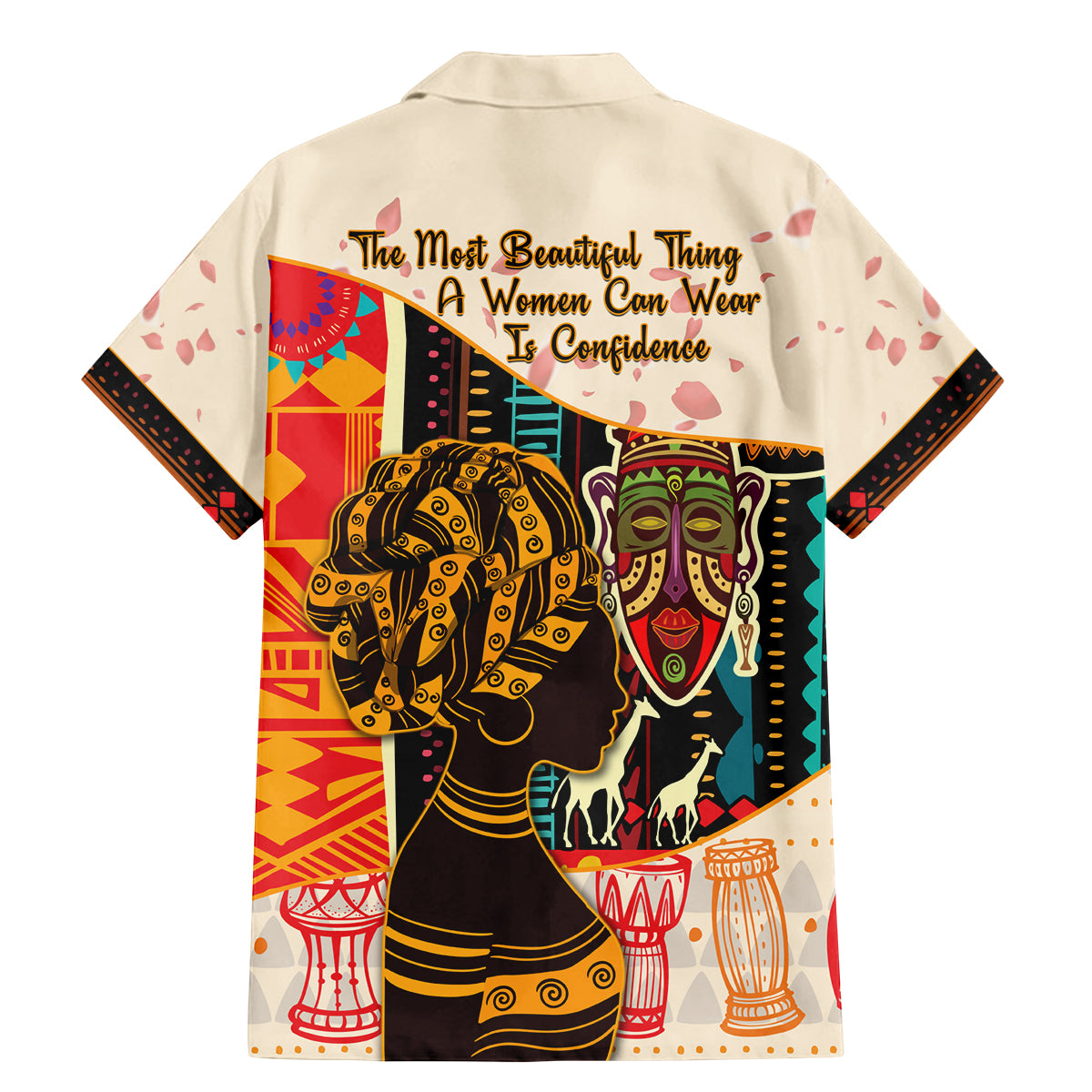 Africa International Women Day Family Matching Mermaid Dress and Hawaiian Shirt African Pattern - Wonder Print Shop