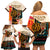 Africa International Women Day Family Matching Off Shoulder Short Dress and Hawaiian Shirt African Pattern - Wonder Print Shop
