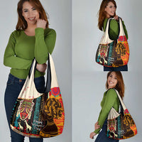 Africa International Women Day Grocery Bag African Pattern