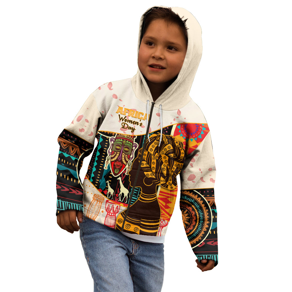 Africa International Women Day Kid Hoodie African Pattern - Wonder Print Shop