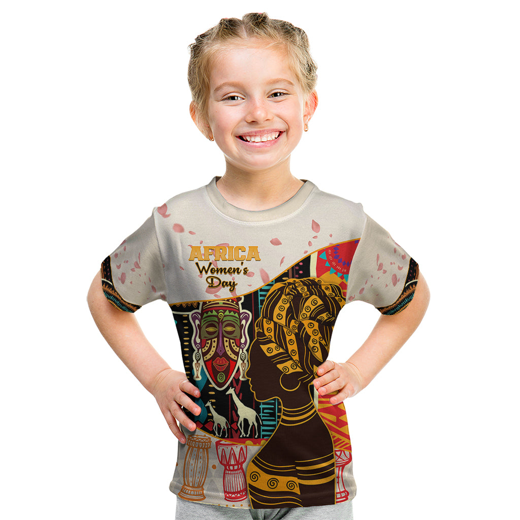 Africa International Women Day Kid T Shirt African Pattern - Wonder Print Shop