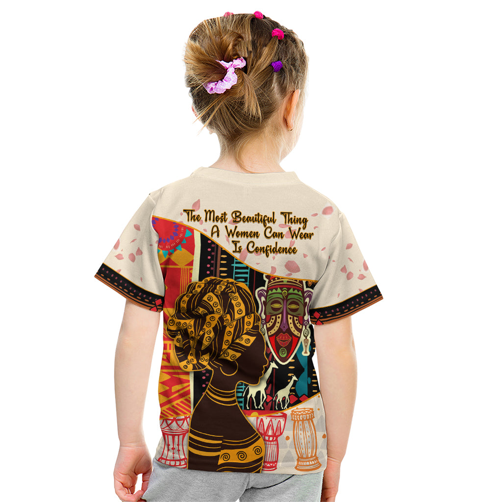 Africa International Women Day Kid T Shirt African Pattern - Wonder Print Shop