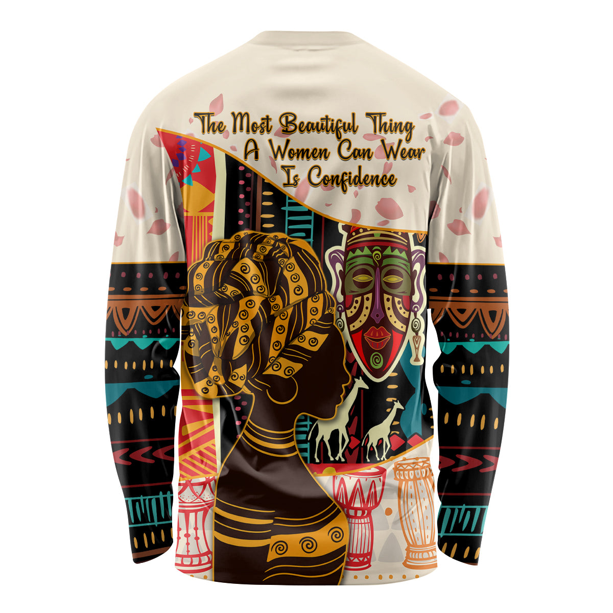 Africa International Women Day Long Sleeve Shirt African Pattern - Wonder Print Shop