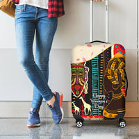 Africa International Women Day Luggage Cover African Pattern - Wonder Print Shop