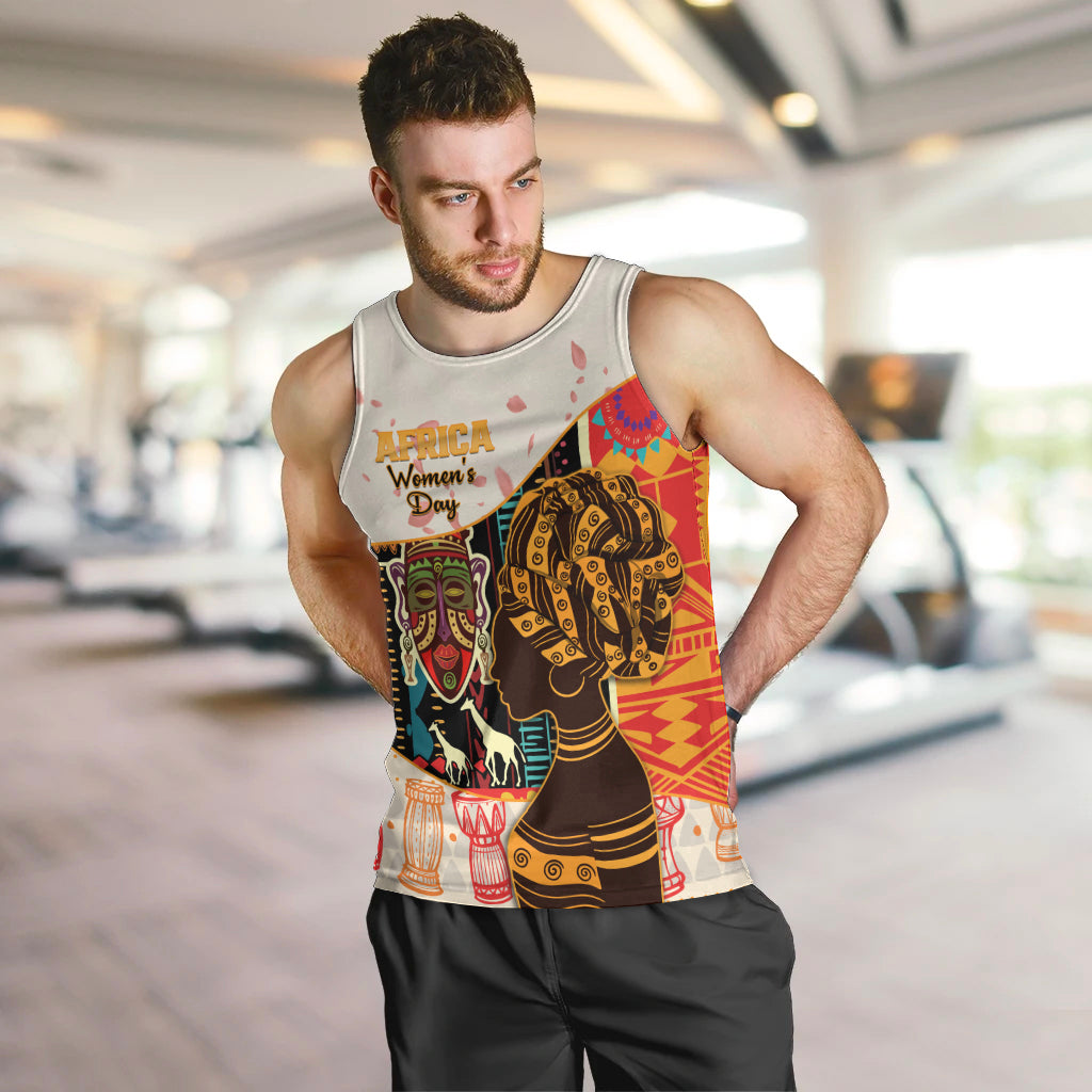 Africa International Women Day Men Tank Top African Pattern - Wonder Print Shop