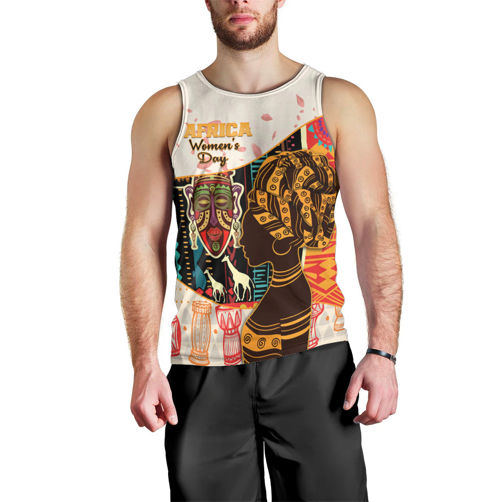 Africa International Women Day Men Tank Top African Pattern - Wonder Print Shop