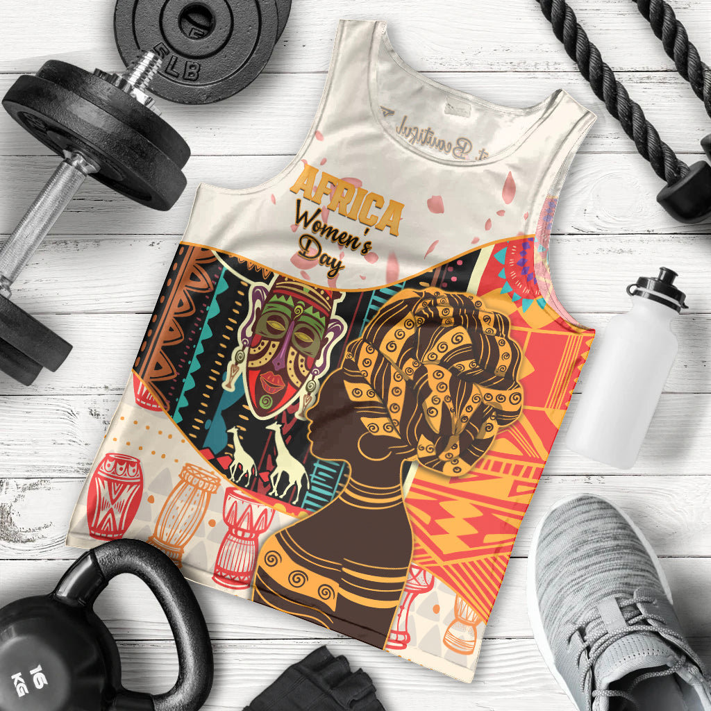 Africa International Women Day Men Tank Top African Pattern - Wonder Print Shop