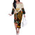 Africa International Women Day Off The Shoulder Long Sleeve Dress African Pattern - Wonder Print Shop
