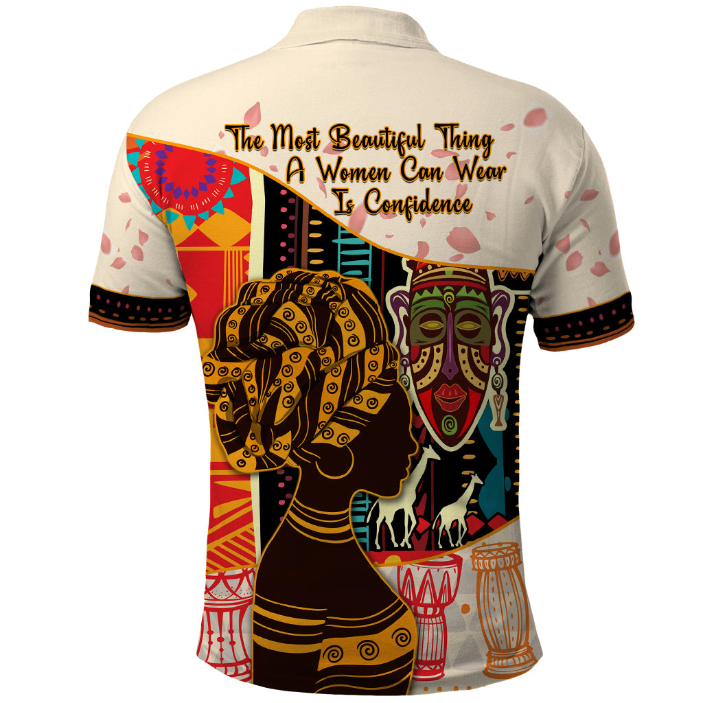 Africa International Women Day Polo Shirt African Pattern - Wonder Print Shop