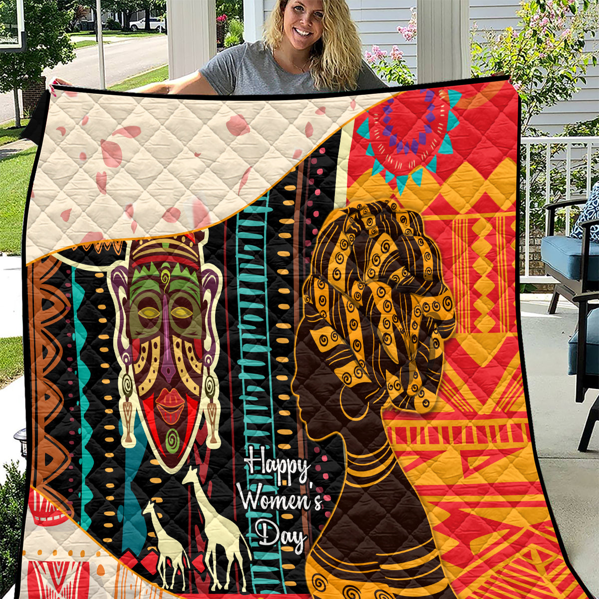 Africa International Women Day Quilt African Pattern - Wonder Print Shop