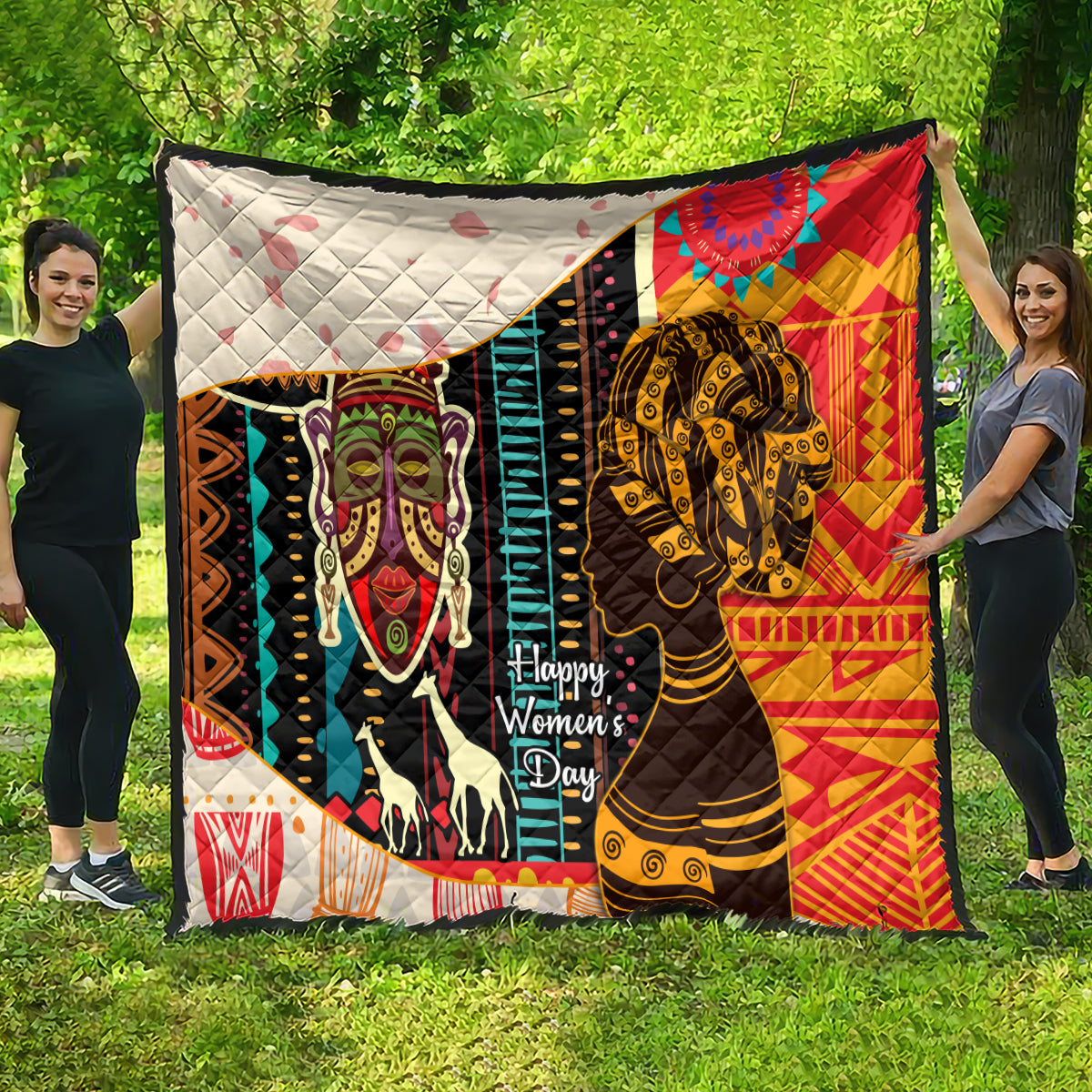 Africa International Women Day Quilt African Pattern - Wonder Print Shop