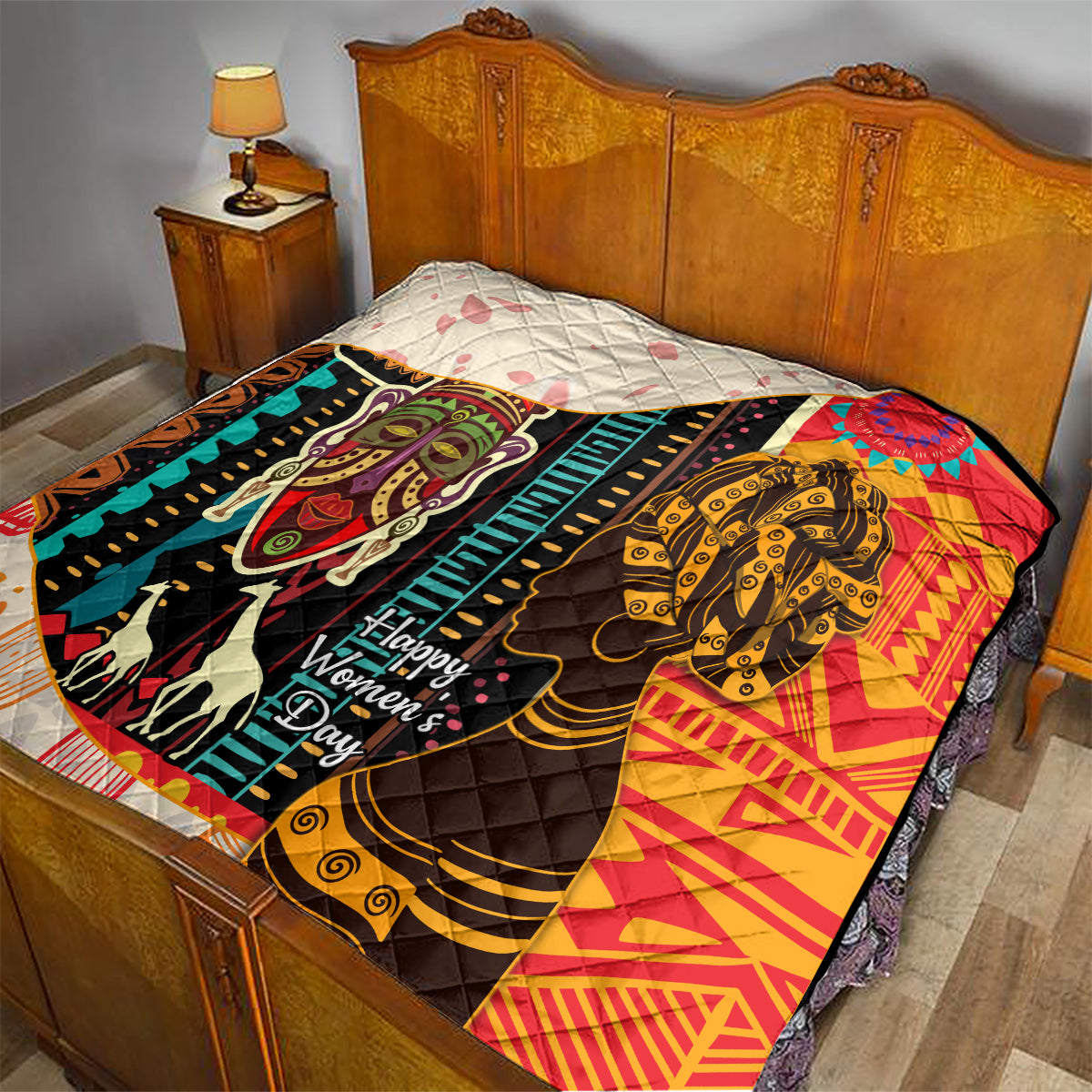 Africa International Women Day Quilt African Pattern - Wonder Print Shop