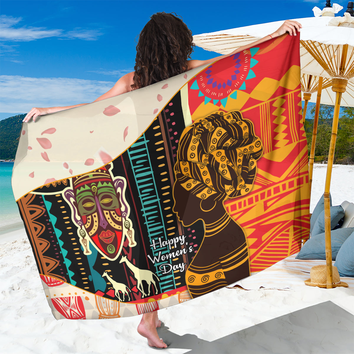 Africa International Women Day Sarong African Pattern - Wonder Print Shop