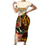 Africa International Women Day Short Sleeve Bodycon Dress African Pattern - Wonder Print Shop