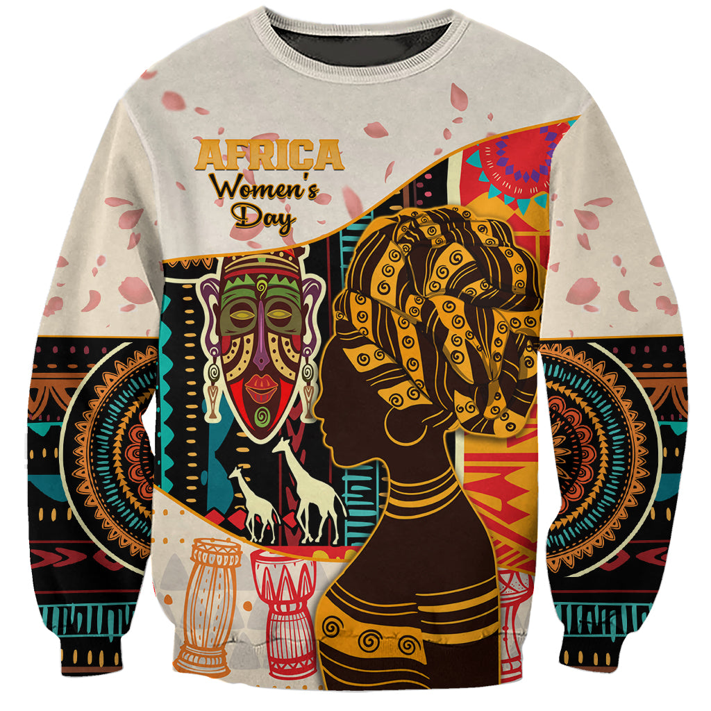 Africa International Women Day Sweatshirt African Pattern - Wonder Print Shop