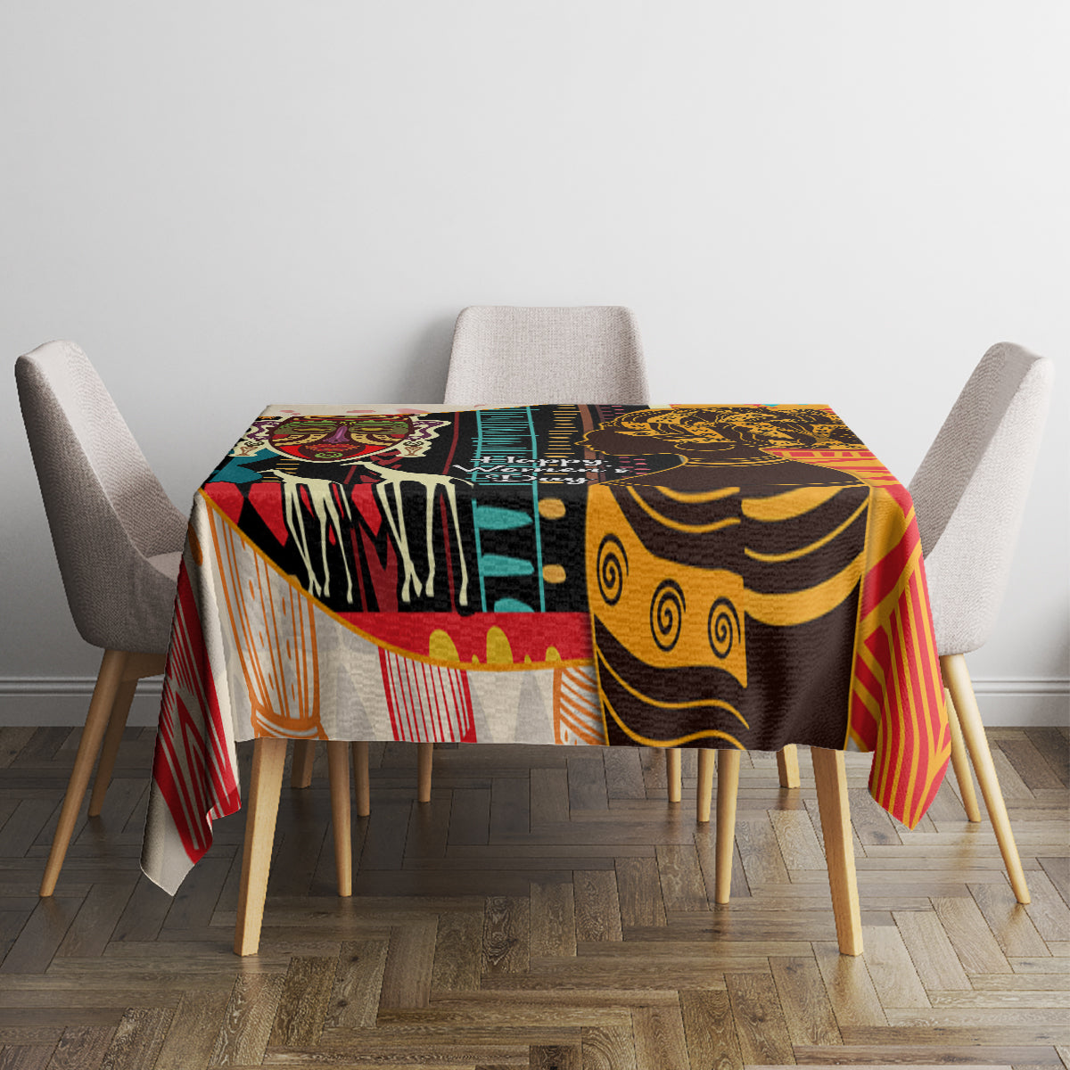 Africa International Women Day Tablecloth African Pattern - Wonder Print Shop