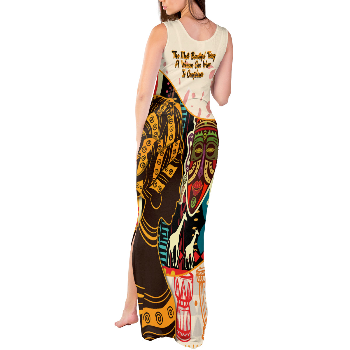 Africa International Women Day Tank Maxi Dress African Pattern - Wonder Print Shop