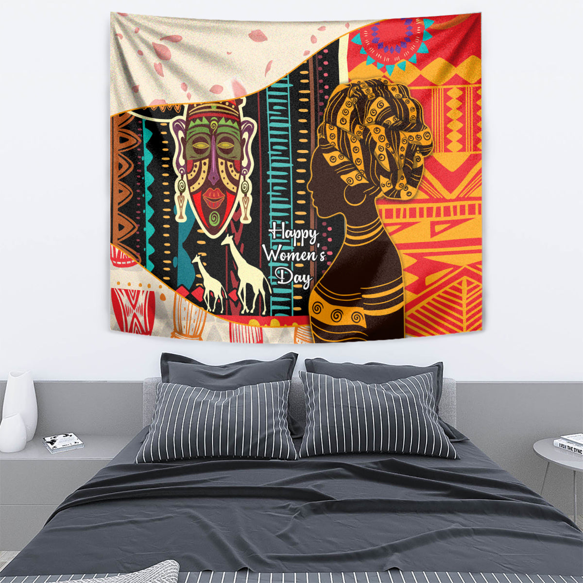 Africa International Women Day Tapestry African Pattern - Wonder Print Shop